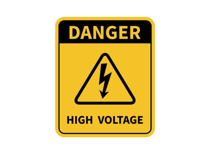 Biển báo Danger High Voltage vector