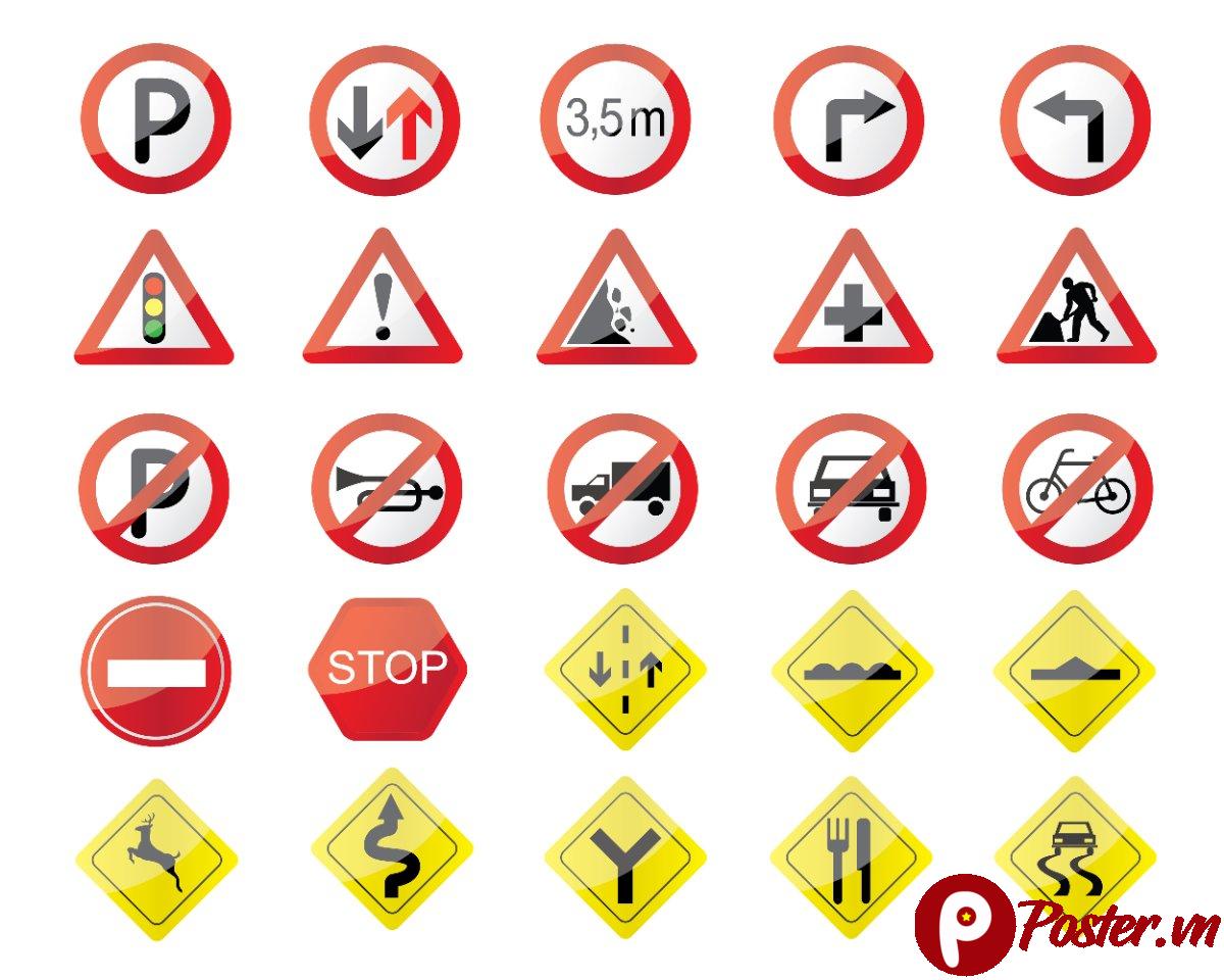 Biển báo giao thông vector EPS - Chi tiết 2