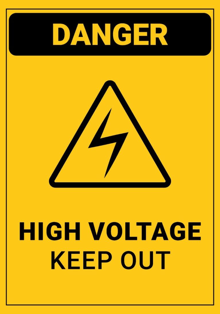 Biển báo nguy hiểm điện áp cao