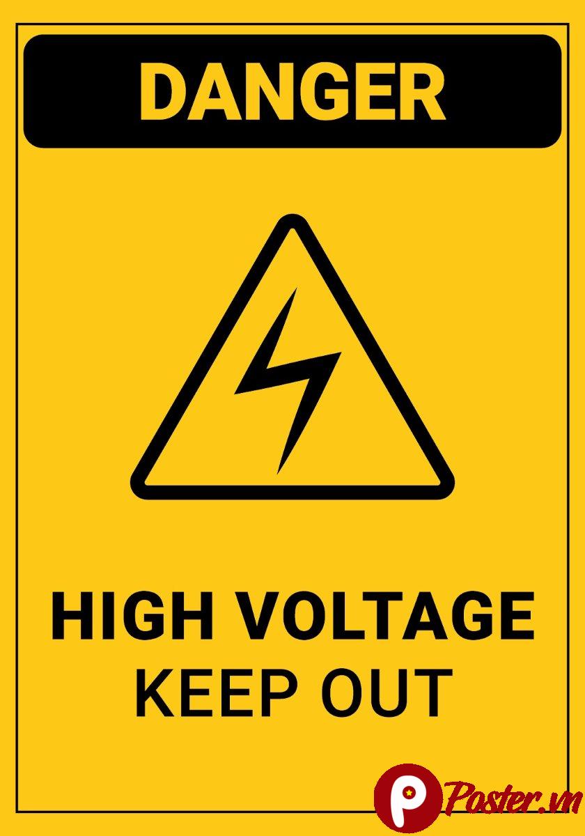 Biển báo nguy hiểm điện áp cao