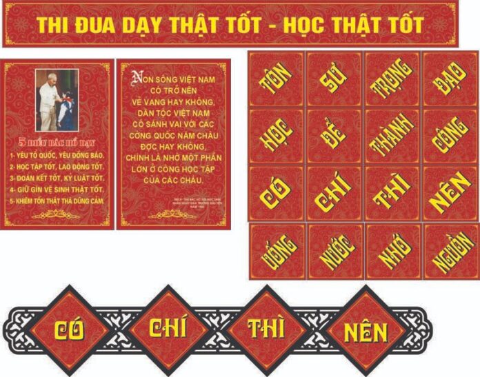 Biển lớp trang trí tiểu học