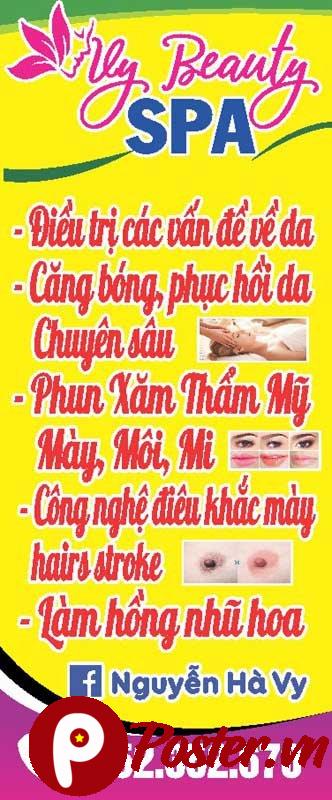 Biển vẫy tiệm spa beauty vector