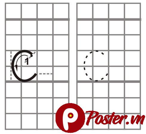 Chữ C đồ họa vector