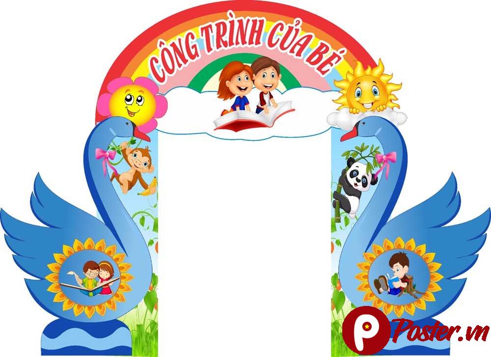 Cổng trường mầm non vector