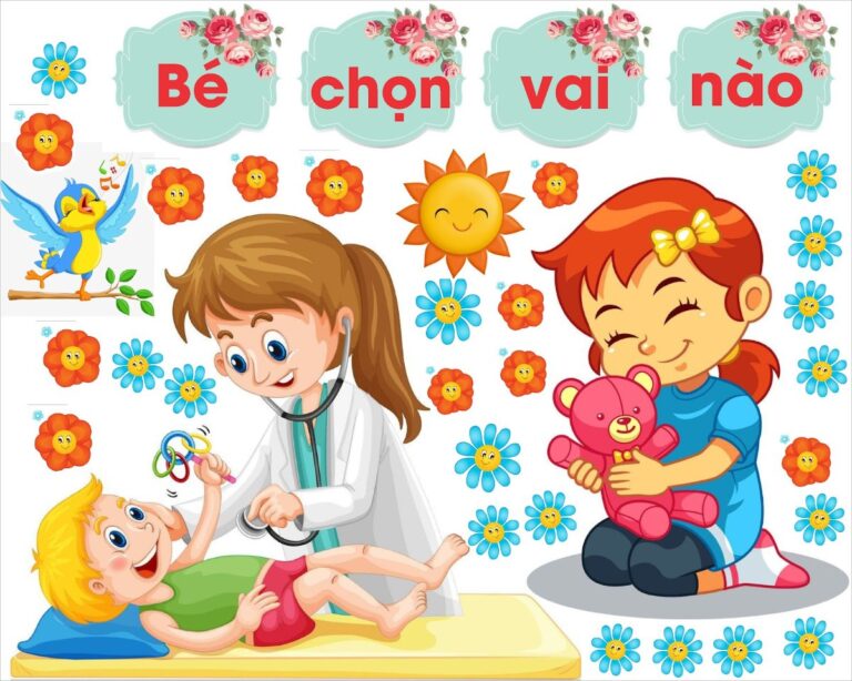 Decal góc trang trí chủ đề trẻ em