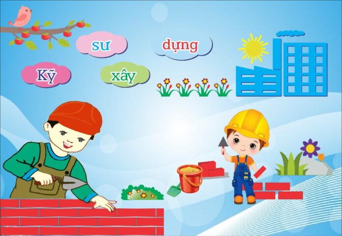 Decal trang trí chủ đề xây dựng