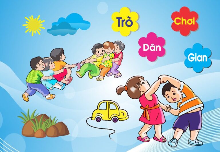 Decal góc trang trí trò chơi dân gian