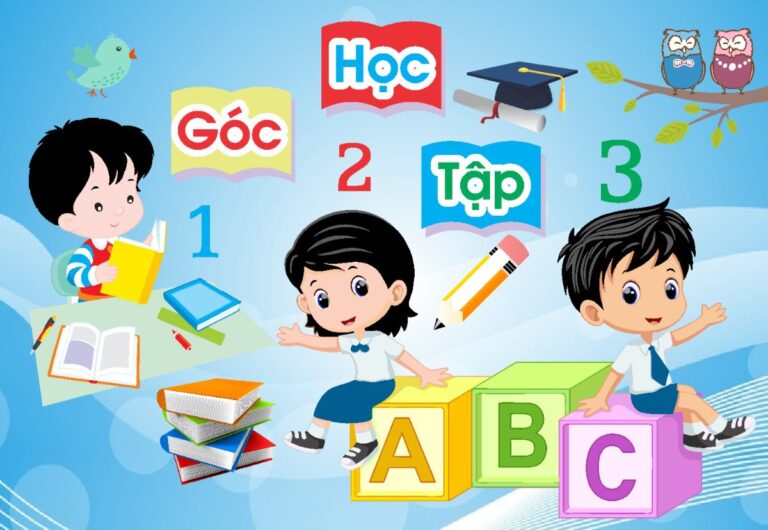Decal trang trí góc học tập