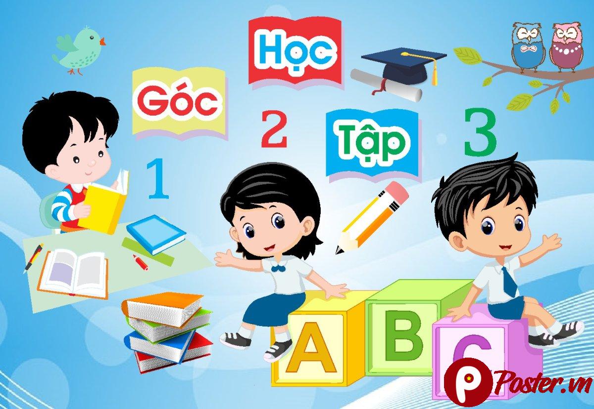 Decal trang trí góc học tập