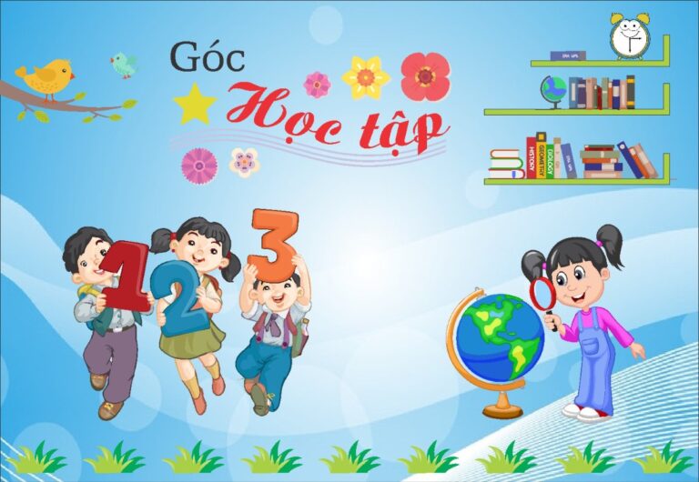 Decal trang trí góc học tập