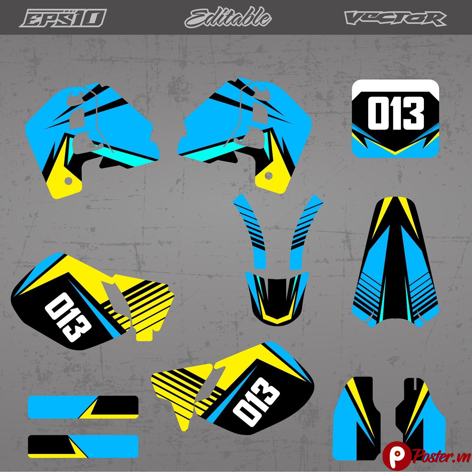 Decal Xe Đua Vector 88 Đẳng Cấp Nhất