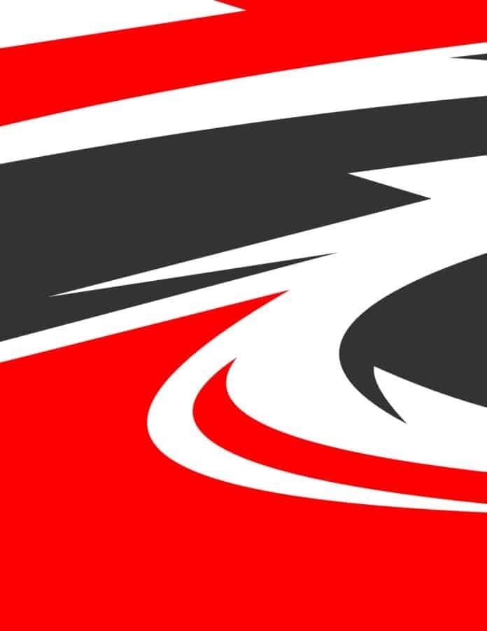 Mẫu Decal xe đua vector phong cách abstract đỏ đen mạnh mẽ