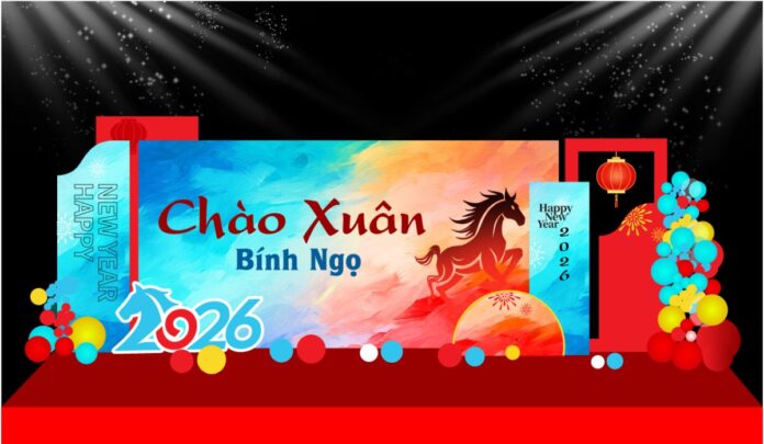 Decor Tết 2026 Bính Ngọ Vector
