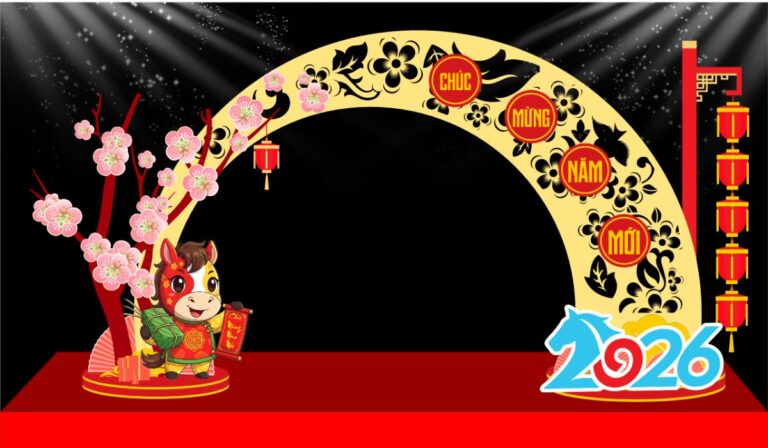 Decor Tết 2026 Vector