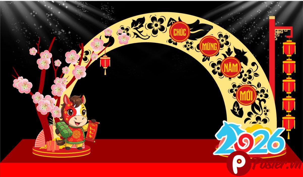 Decor Tết 2026 Vector