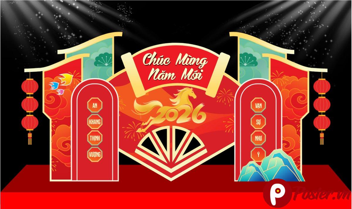 Decor Tết 2026 Vector