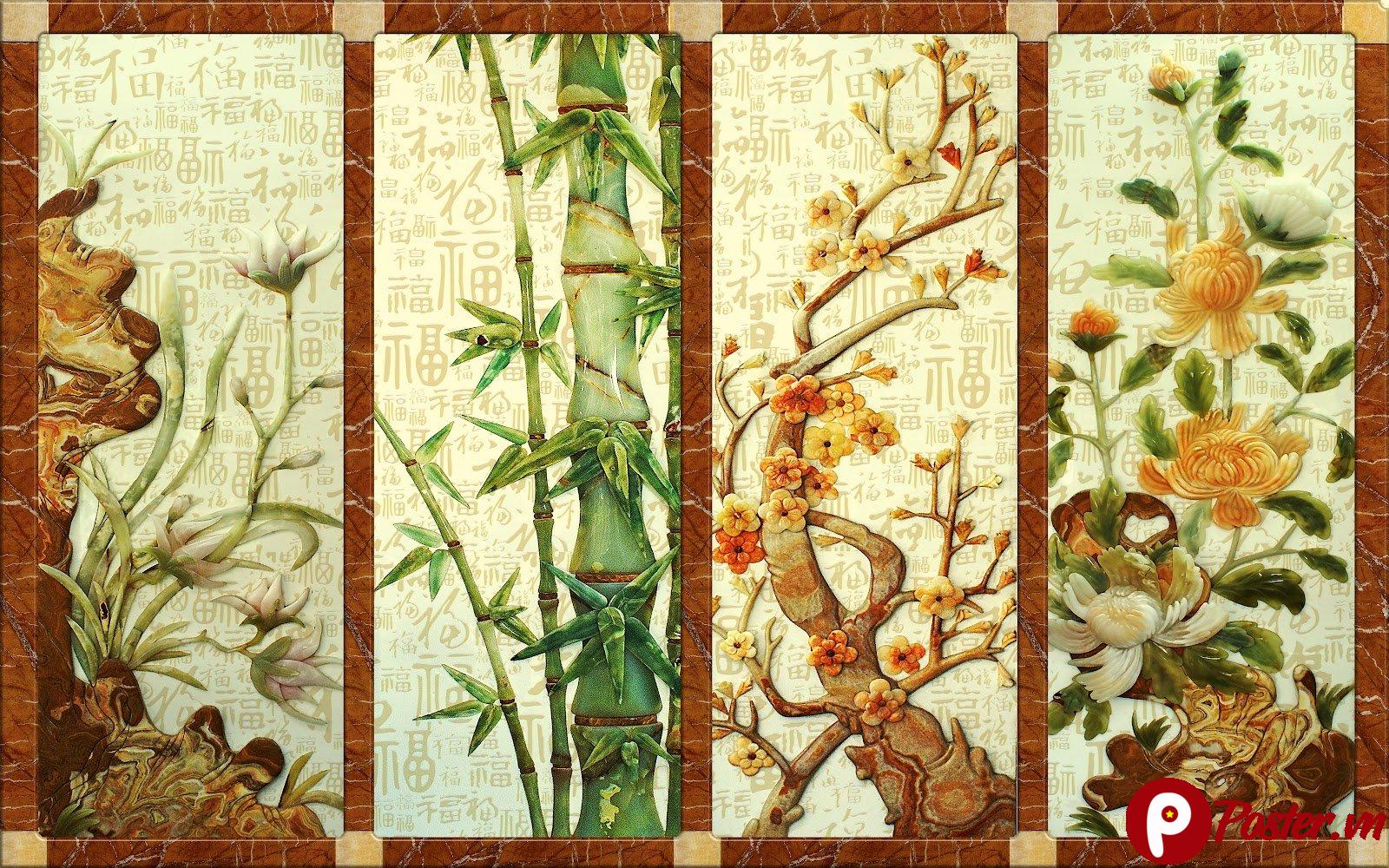 File Vector Tranh Tứ Quý CDR Đẹp - 19mBceJKsaoq79p0gkrAKCjhE4XTz1lXU