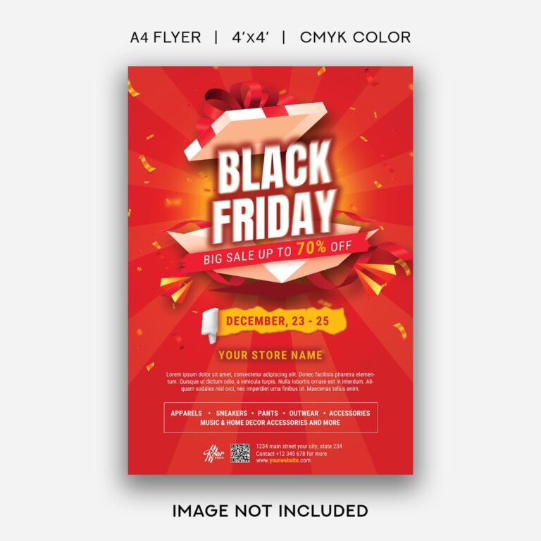 Flyer Black Friday Sale 70%