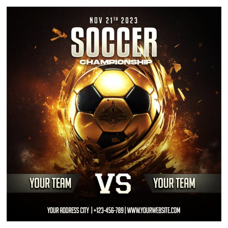 Flyer bóng đá chuyên nghiệp