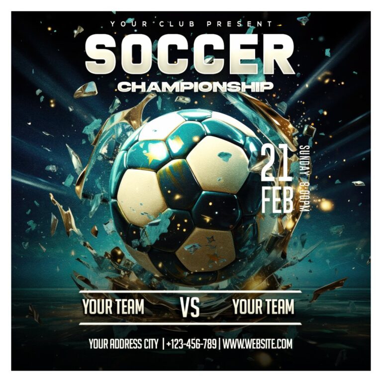 Flyer Giải Vô Địch Bóng Đá