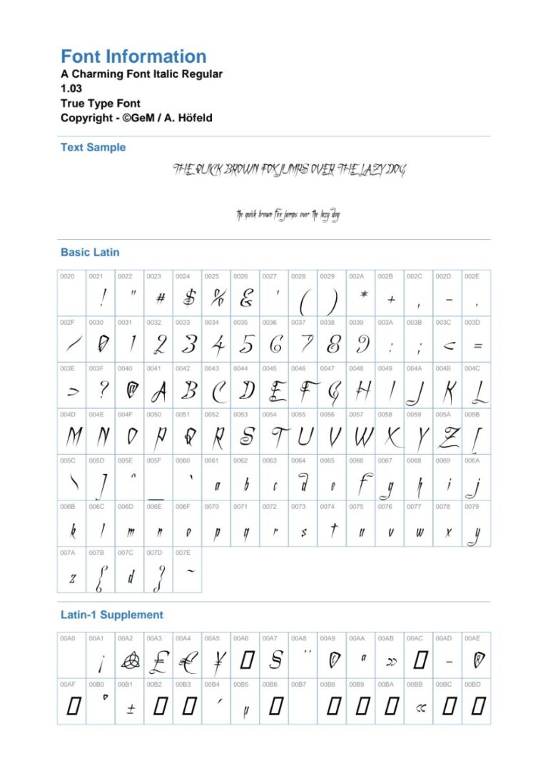 Font Achafita Italic Regular