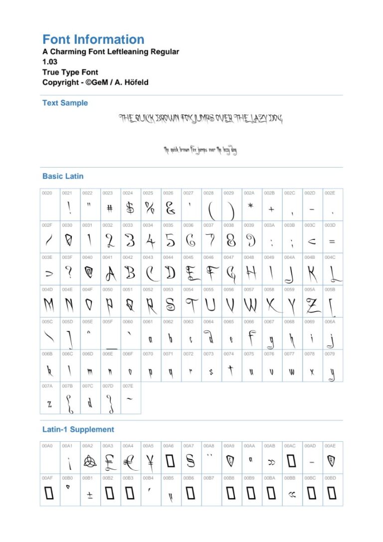 Font Achaflft viết tay độc đáo