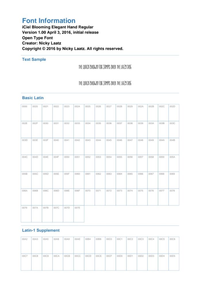 Font Blooming Elegant Hand1