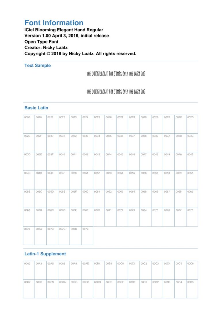 Font Blooming Elegant Hand1