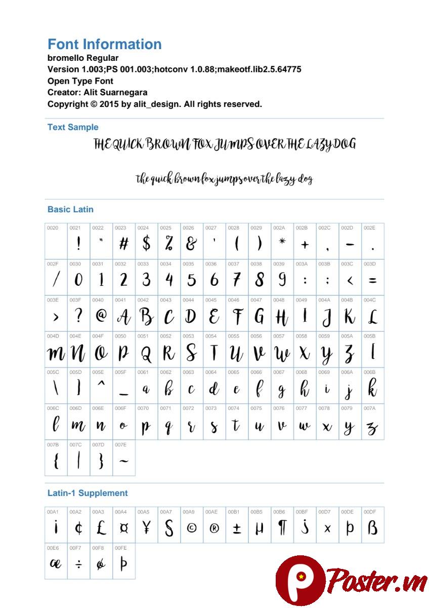 Font Bromello Regular