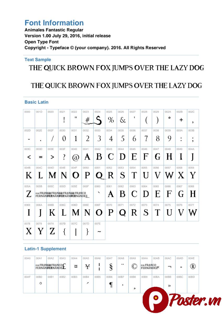 Font Animales Fantastic Regular