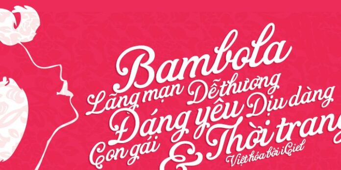 Font Bambola lãng mạn