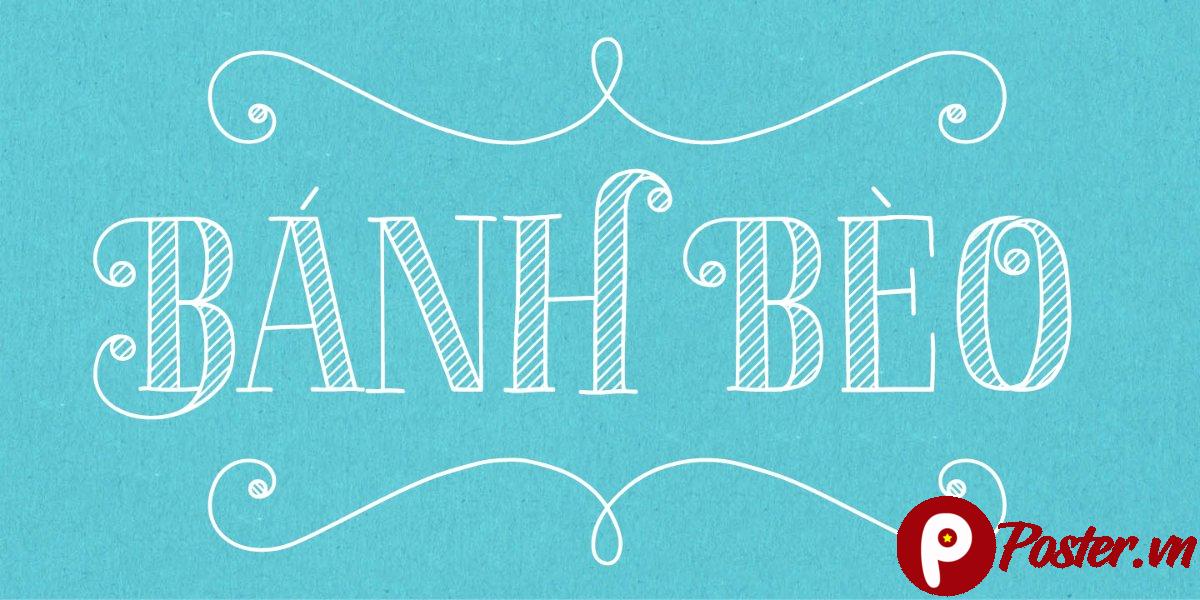 Font chữ Bánh Bèo độc đáo