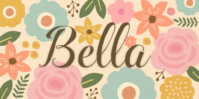 Font chữ Bella mềm mại