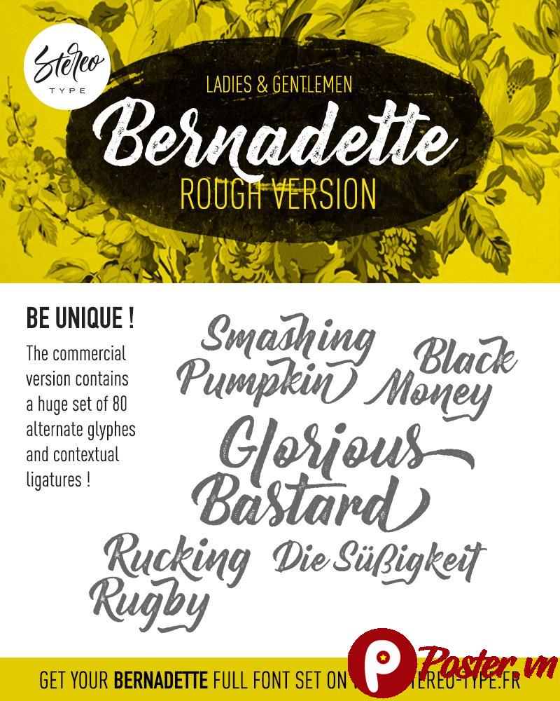 Font chữ Bernadette Rough
