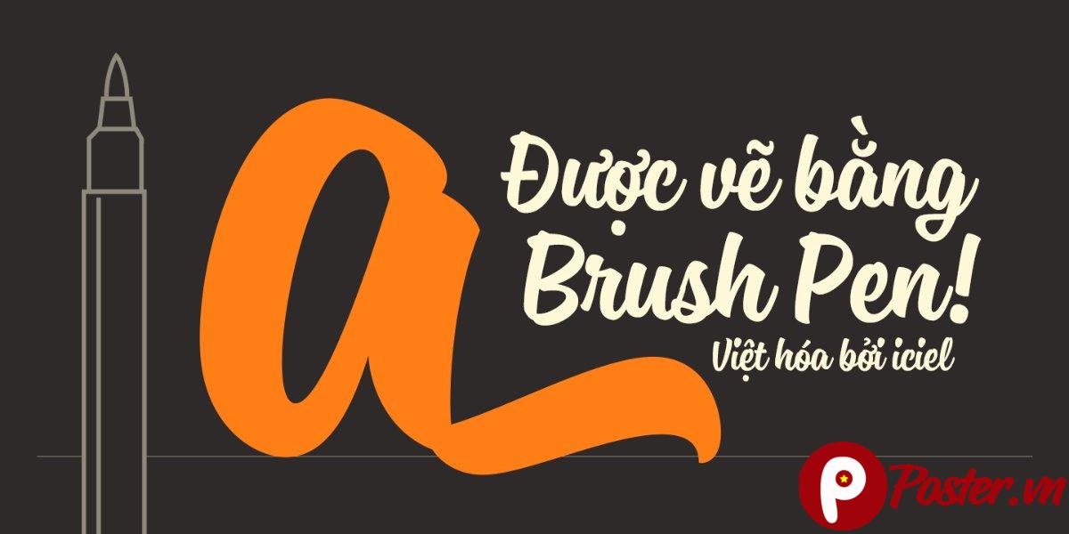 Font chữ Brush Pen Việt hóa