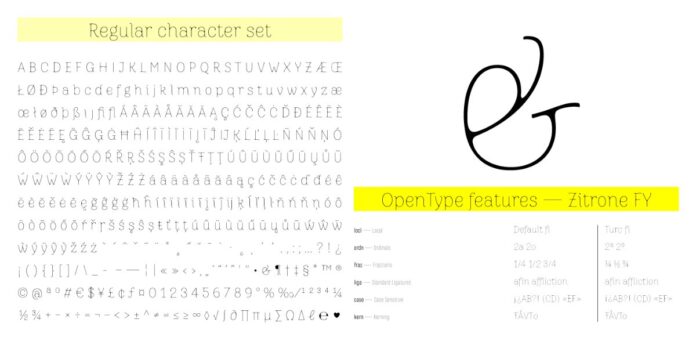Font Chữ Citrone FY