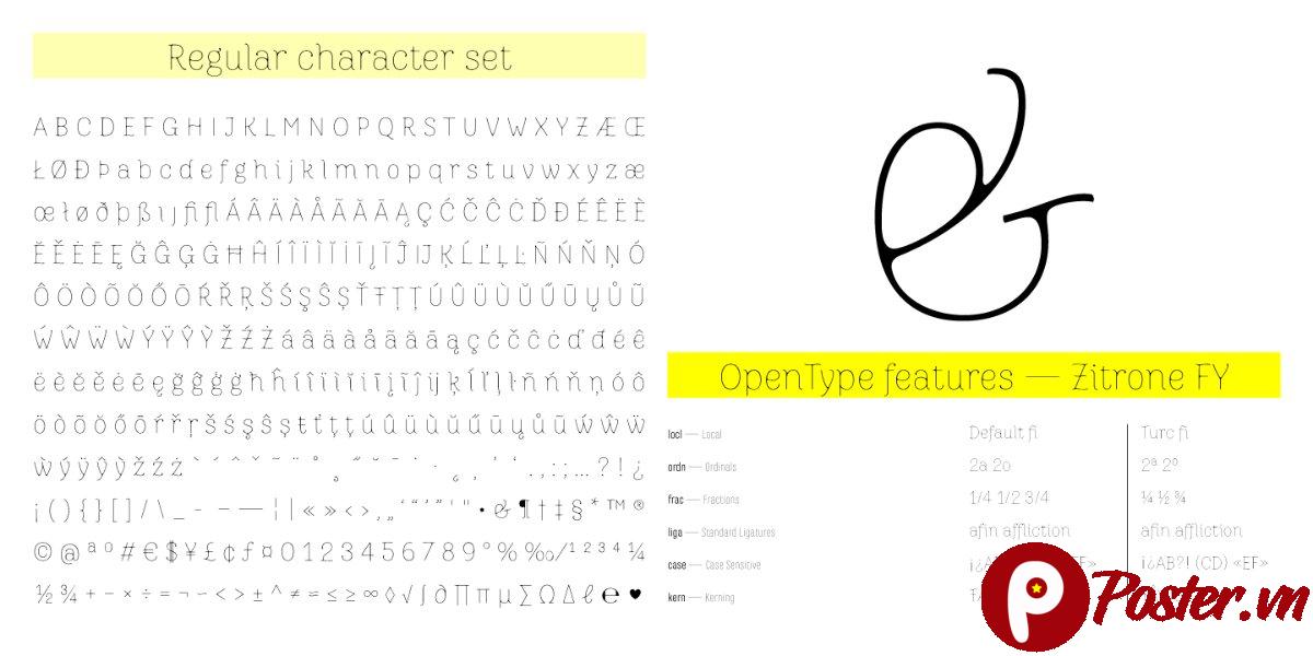 Font Chữ Citrone FY