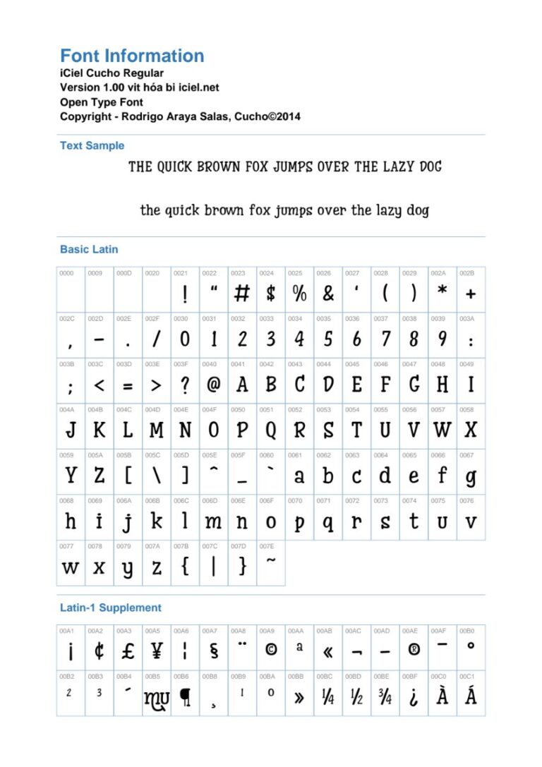 Font Cucho Regular độc đáo