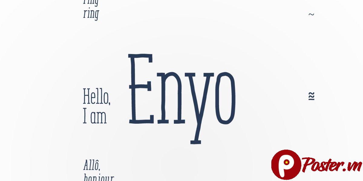 Font Chữ Enyo Đẹp