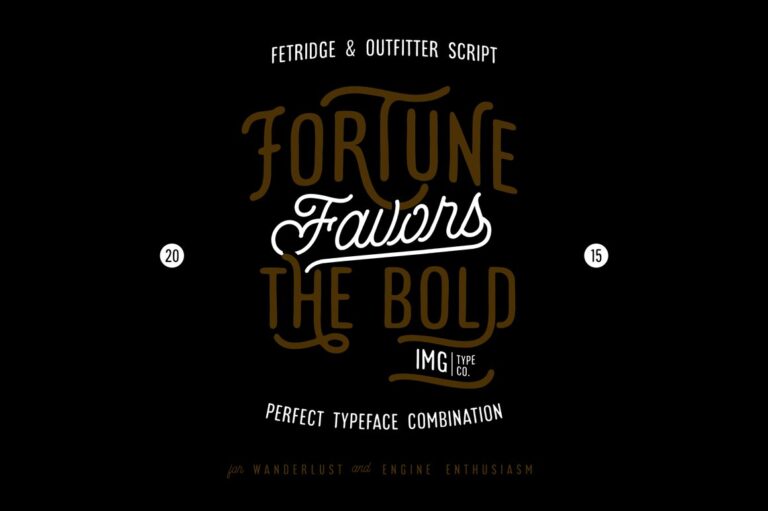 Font Chữ Fetridge & Outfitter Script