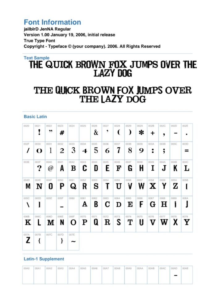 Font Jenna Regular