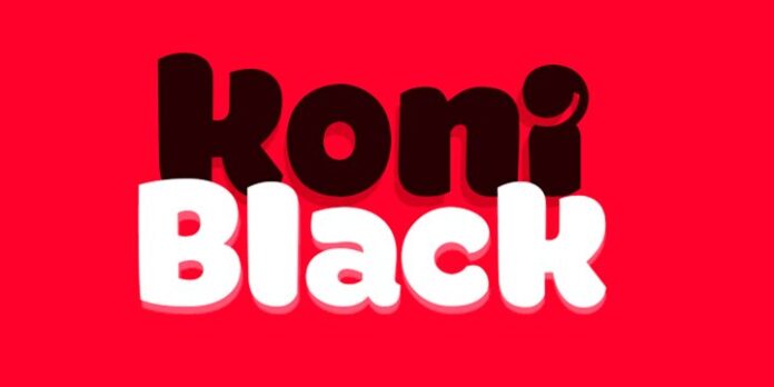 Font Koni Black đậm nét
