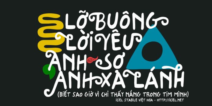 Font Chữ Lỡ Buông Lời Yêu