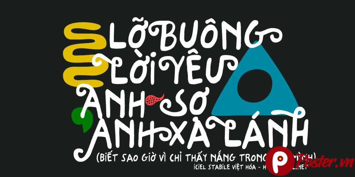 Font Chữ Lỡ Buông Lời Yêu