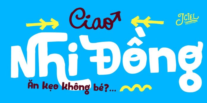 Font chữ Nhi Đồng vector vui nhộn