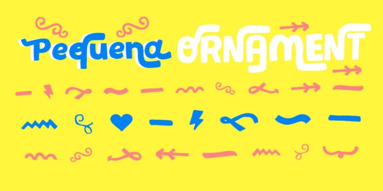 Font Chữ Pequeña Ornament