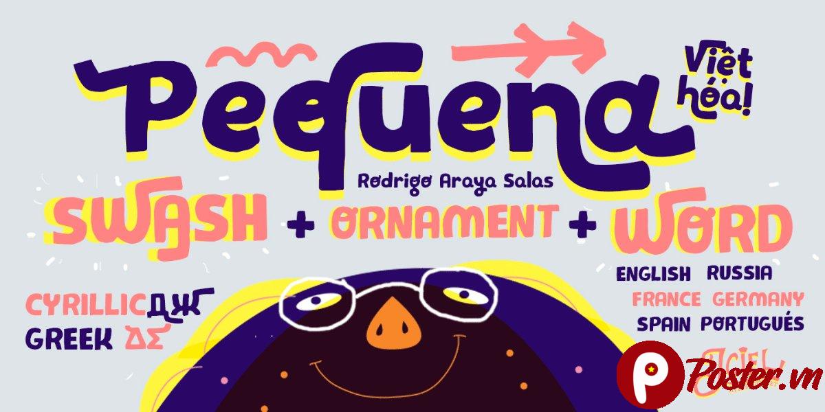 Font chữ Pequeña Việt hóa