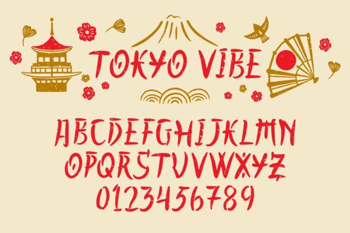 Font Tokyo Vibe Vector AI