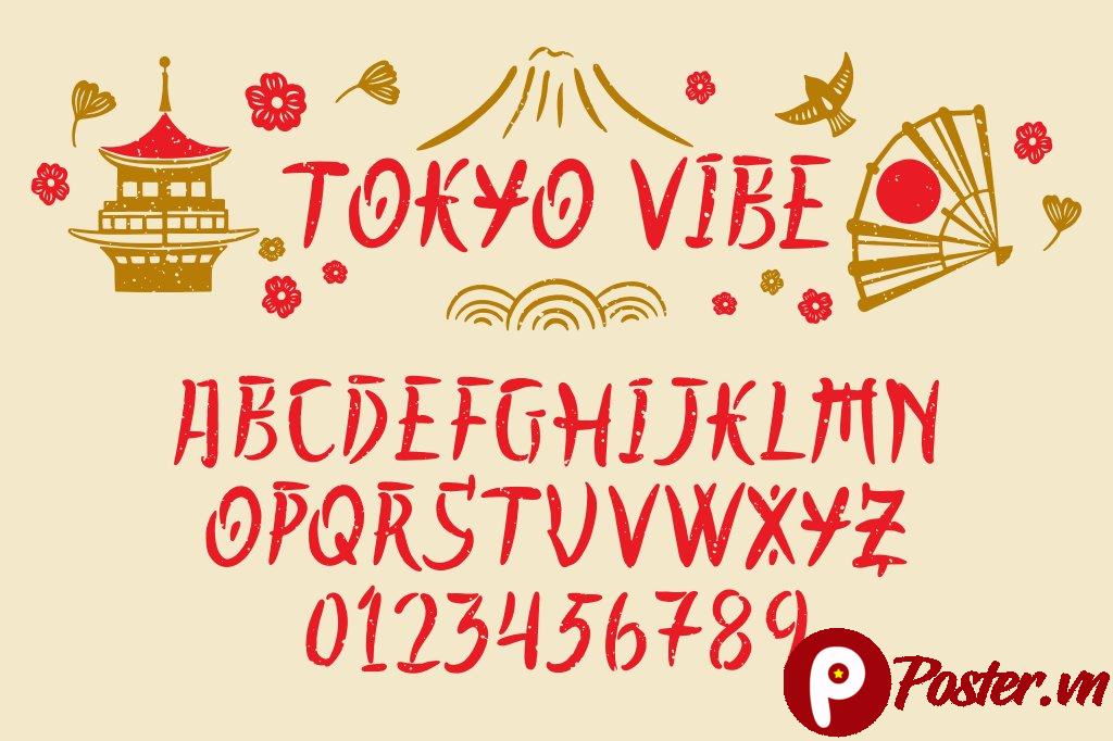 Font Tokyo Vibe Vector AI