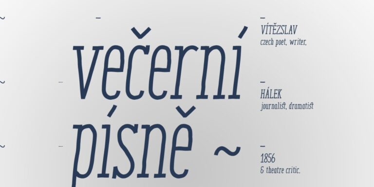 Font Chữ Večerní Písně